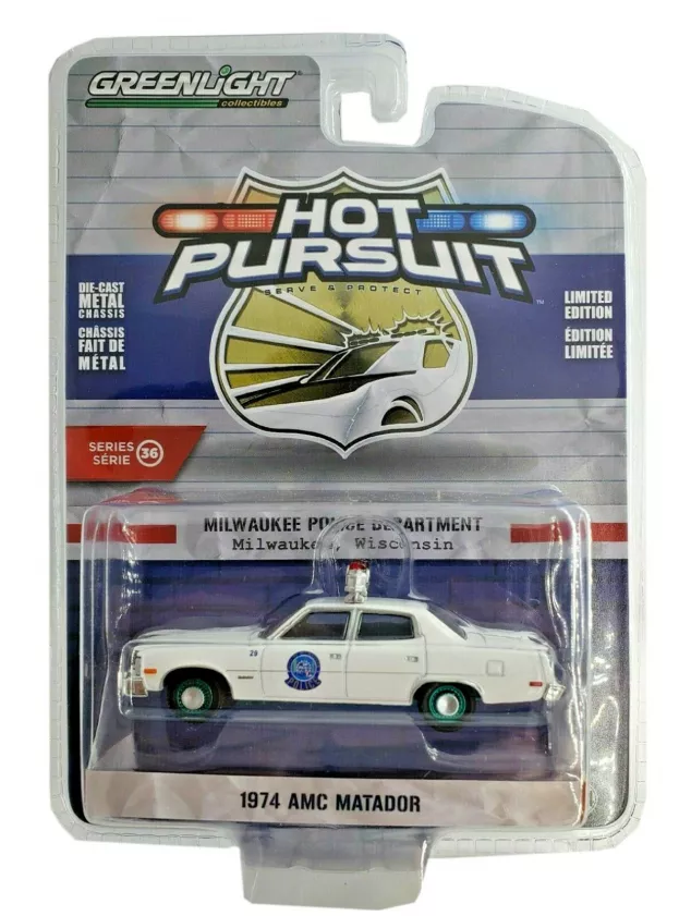 Greenlight Amc Matador Milwaukee Wisconsin Police Department 1974 1:64 42930A