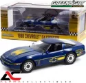 GREENLIGHT 13597 1:18 1988 CHEVROLET C4 CORVETTE CHALLENGE RACE CAR BLUE
