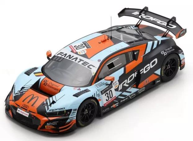 Spark Audi R8 Lms Gt3 Team Wrt N 30 Winner Silver Cup Class 24h Spa 2022 J.b.simmenauer B.goethe T.neubauer 1:18 18SB052