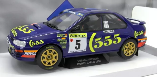 Solido Subaru Impreza 555 N 5 Winner Rally Montecarlo 1995 C.sainz L. Moya 1:18 1800802