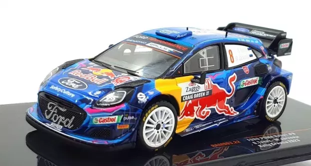 IXO Models Ford Puma Rally1 Team Red Bull Ford World Rally M-sport N 8 2nd Rally Croatia 2023 O.tanak M.jarveoja 1:43 RAM903.22