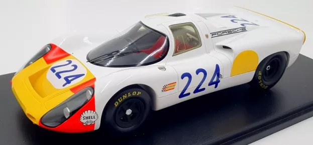 Spark Porsche 907 Coupe N 224 Winner Targa Florio 1968 V.elford U.maglioli Con Vetrina With Showcase Special Box 1:18 18S689