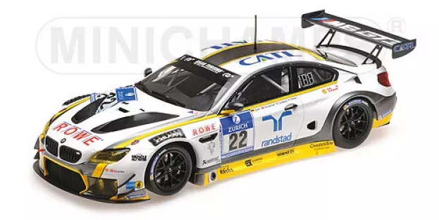 Minichamps Bmw 6-series M6 Gt3 Team Rowe Racing N 22 24h Nurburgring 2016 K.graf R.westbrook N.catsburg M.paltalla 1:18 155162622