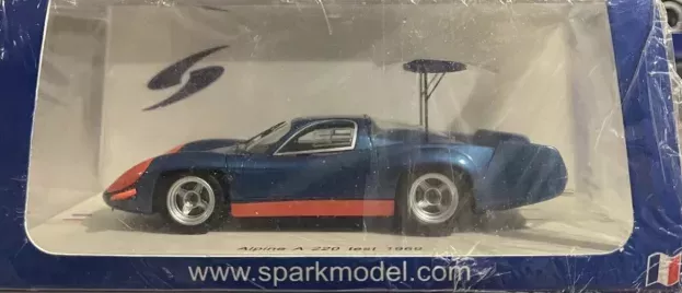 Spark Renault Alpine A220 Test 1969 1:43 SF025