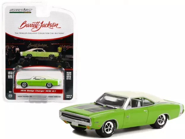 Greenlight Dodge Charger Hemi R t Coupe 1970 Barrett Jackson 1:64 37260E