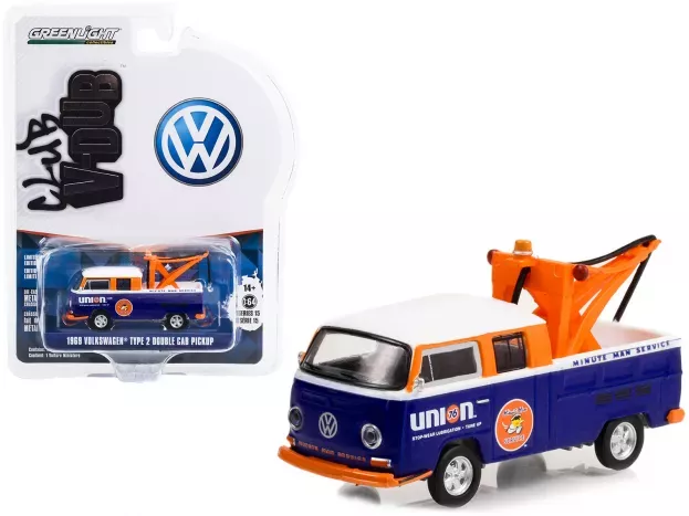 Greenlight Volkswagen T1 Pick-up Double Cabine Carro Attrezzi Wrecker Road Service 1962 1:64 36060B