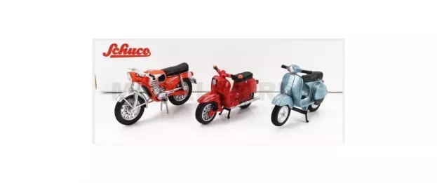 Schuco Simson Set 3x Schwalbe Kr51 1 1968 + Zundapp Ks50 Super Sport 1950 Piaggio Vespa 150 Px 1:43 450380300