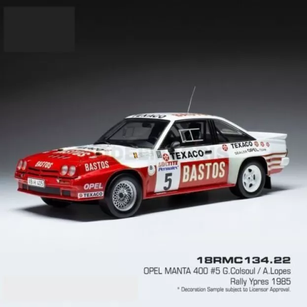 IXO Models Opel Manta 400 Bastos N 5 Rally Ypres 1985 G.colsoul A.lopes 1:18 18RMC134.22