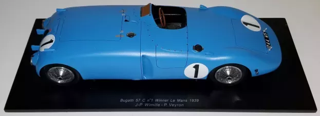 Spark Bugatti 57c Tank Spider N 1 Winner 24h Le Mans 1939 J.p.wimille P.veyron 1:18 18LM39