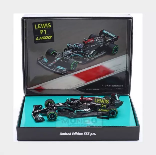 Minichamps Mercedes F1 W12 Mercedes M12 Eq Power+ Team Amg Petronas Motorsport Formula One N 44 Winner Sotchi Russian Gp 2021 Lewis Hamilton 100th Victory F1 1:43 413211544