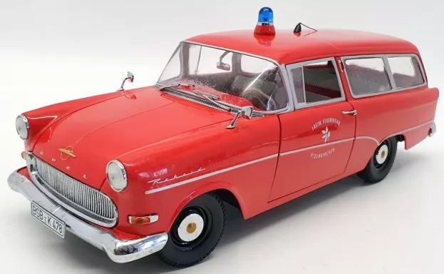 Minichamps Opel Rekord P1 Station Wagon Fire Engine Neuenkirchen 1958 1:18 43291