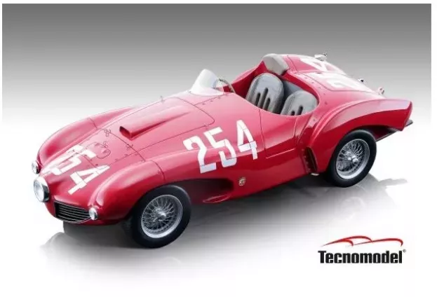 Tecnomodel Ferrari 166mm Abarth Spider N 254 Bologna Raticosa 1953 G.musitelli 1:18 TM18-209D