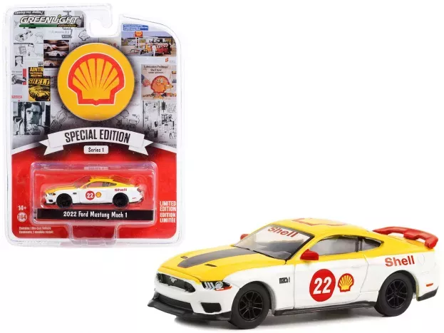 Greenlight Ford Mustang Mach-1 Coupe N 22 Shell 2022 1:64 41125F