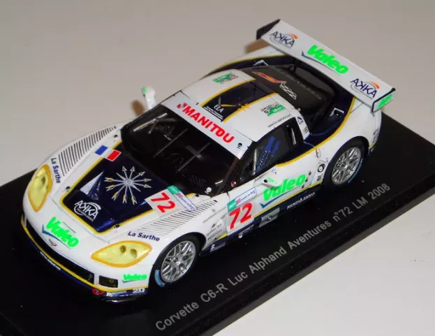 Spark Chevrolet Corvette C6-r N 72 Team Luc Alphand Aventures 24h Le Mans 2008 L.alphand G.moreau J.policand 1:43 S1488