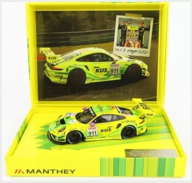 Minichamps Porsche 911 991-2 Gt3 R Team Manthey Racing N 911 Winner Nls7 Rowe 6h Adac Ruhr Pokal Rennen Nurburgring 2021 K.estre M.christensen 1:43 MG-M-911-NLS7-21-430