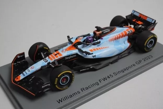 Spark Williams F1 Fw45 Team Williams Racing Gulf N 23 Singapore Gp 2023 Alexander Albon 1:43 S8930