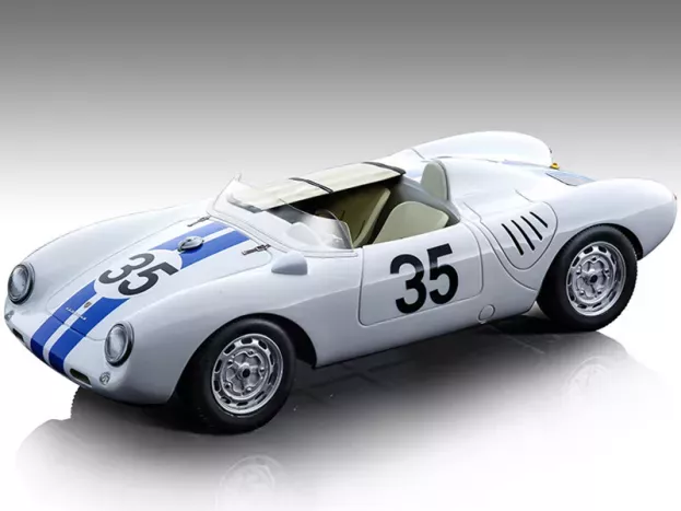Tecnomodel Porsche 550a Team Ed Hugus N 35 8th 24h Le Mans 1957 E.hugus C.g.de Beaufort 1:18 TM18-141A
