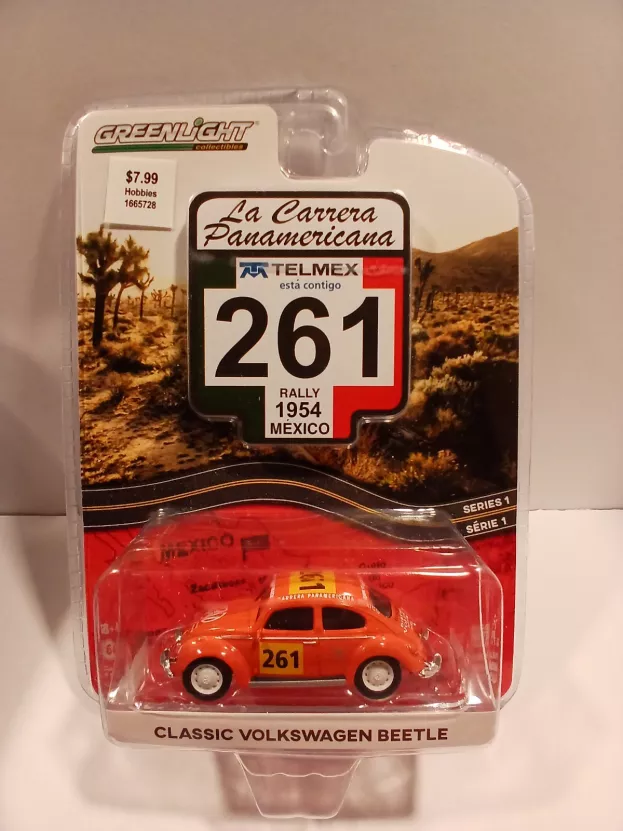 Greenlight Volkswagen Beetle Maggiolino Classic N 261 Carrera Panamericana 1951 1:64 13240A