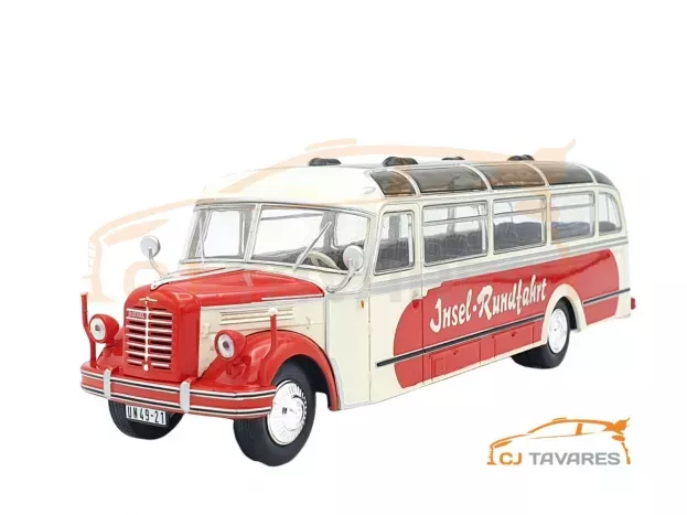 IXO Models Borgward Bo4000 Autobus Insel-rundfahrt 1952 1:43 BUS014