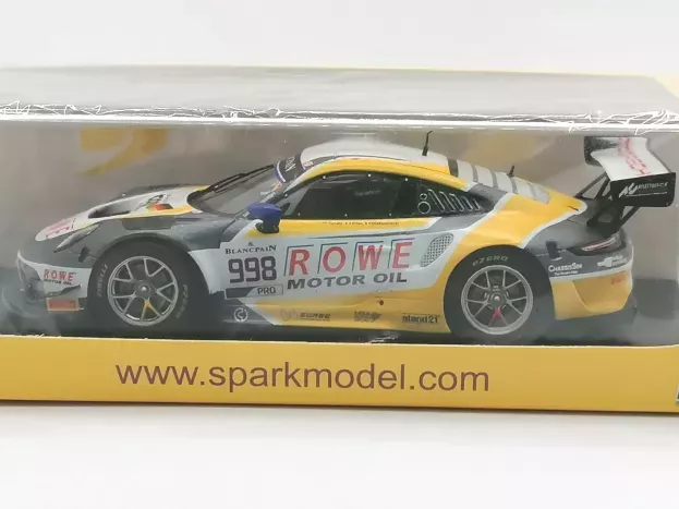 Spark Porsche 911 991-2 Gt3 R Team Rowe Racing N 998 2nd 24h Spa 2019 F.makowiecki P.pilet N.tandy 1:43 SB252
