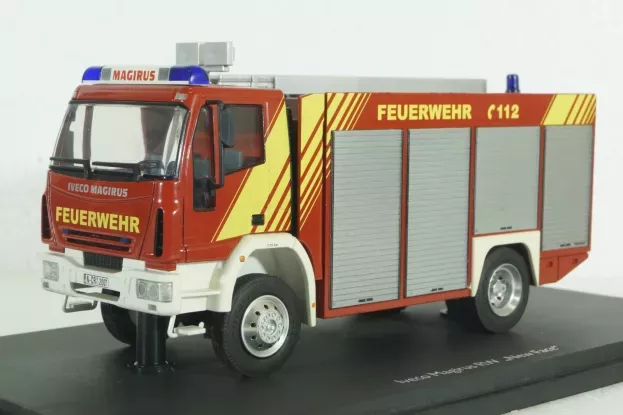 Schuco Iveco Magirus Rw New Face Truck Fire Engine Vigili Del Fuoco 1:43 7134
