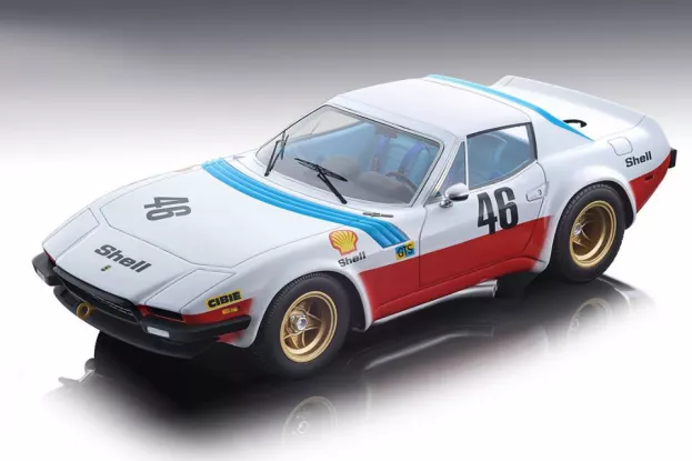 Tecnomodel Ferrari 365 Gtb 4 Michelotti Team N.a.r.t. N 46 24h Le Mans 1975 C.facetti 1:18 TM18-94A