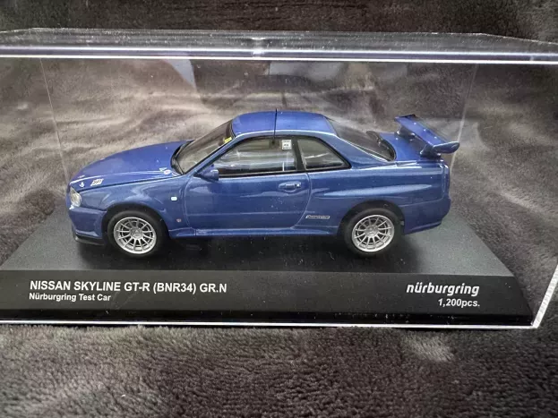 Kyosho Nissan Skyline Gt-r Bnr34 Nurburgring Test Car 1999 1:43 03382NU