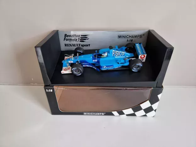 Minichamps Benetton F1 Renault B201 Sport N 7 Race Version 2001 Giancarlo Fisichella 1:18 100010007