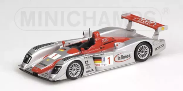 Minichamps Audi Audi R8 N 1 12h Sebring 2002 Biela Pirro Kristensen 1:43 400021391