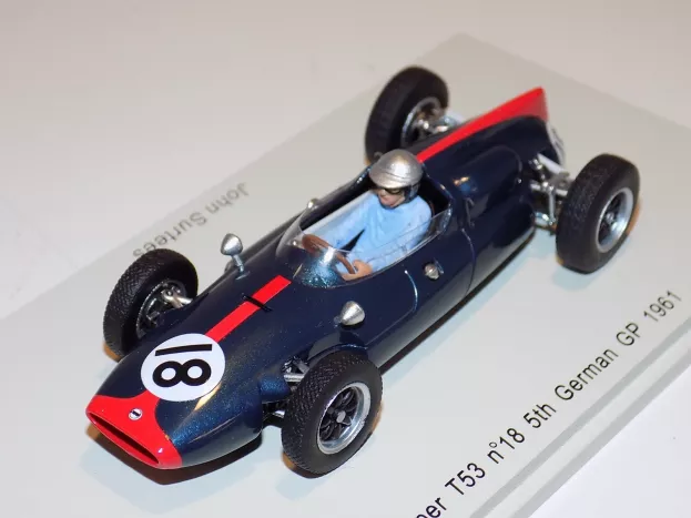 Spark Cooper F1 T53 N 18 German Gp 1961 John Surtees 1:43 S3515