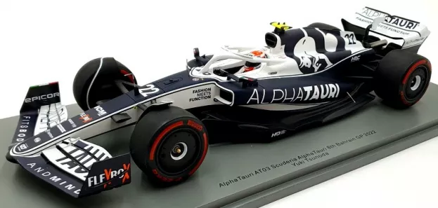 Spark Alpha Tauri F1 At03 Honda Team Alpha Tauri N 22 8th Bahrain Gp 2022 Yuki Tsunoda Con Vetrina With Showcase Special Box 1:18 18S757