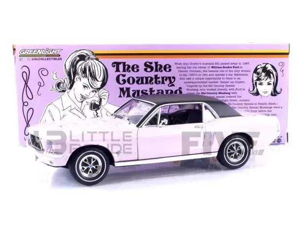 Greenlight Ford Mustang Coupe 1968 The She Country Mustang 1:18 13662