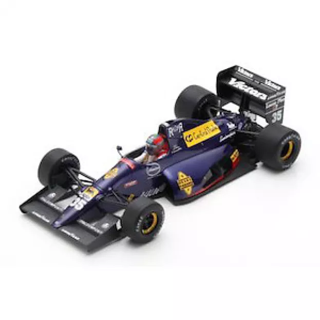 Looksmart Lamborghini F1 Team Modena 291 N 35 San Marino Gp 1991 E.van De Poele Con Vetrina With Showcase 1:18 LS18LF01C