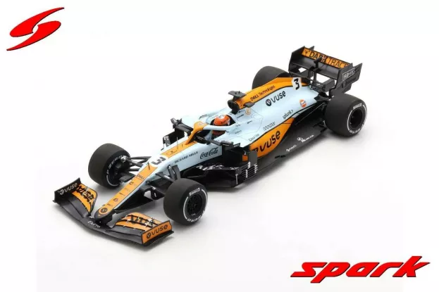 Spark Mclaren F1 Mcl35l Team Mclaren N 3 Monaco Gp 2021 Daniel Ricciardo 1:18 18S596