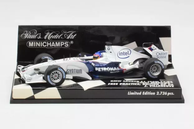 Minichamps Bmw F1 Sauber F1.06 Just Married J.villeneuve British Gp 2006 1:43 400060117