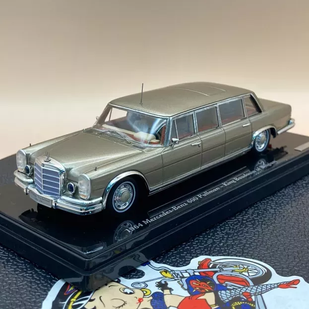 Truescale Mercedes 600 Pullman Limousine 1964 Personal Car King Baudouin Of Belgium 1:43 TSM164352