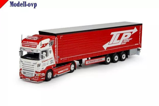 Tekno Scania Tlp Transport & Logistik Scania R-serie Topline Schuifzeilen Oplegger 1:50 68216