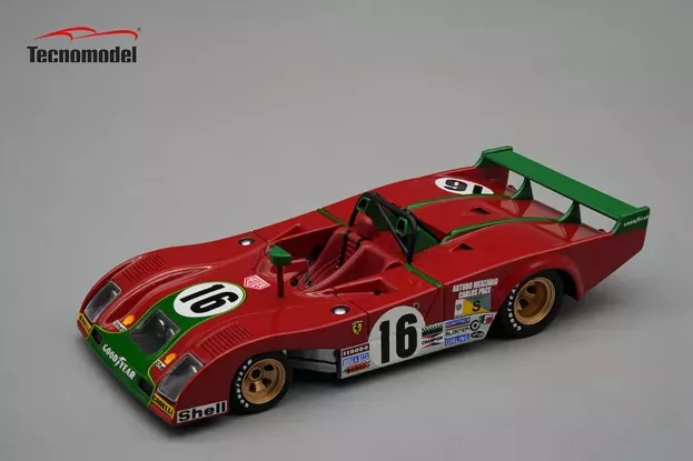 Tecnomodel Ferrari 312pb 3.0l Team Sefac Spa Ferrari N 16 2nd 24h Le Mans 1973 Arturo Merzario Carlos Pace 1:43 TM43-04B