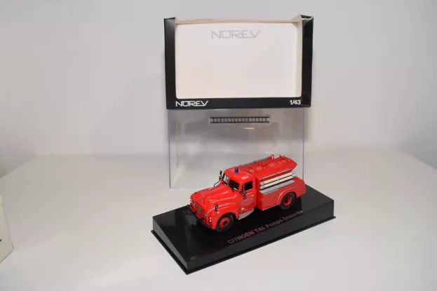 Norev Citroen T46 Truck Scala Pompe Drouville Citerne De Secours Fire Engine 1:43 159986
