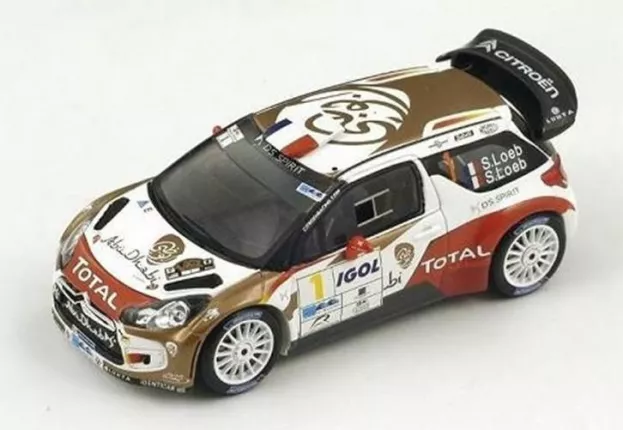 Spark Citroen Ds3 Wrc N 1 Winner Rally Du Var 2014 Sebastian Loeb Severine Loeb 1:43 SF081