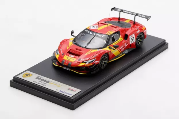 Looksmart Ferrari 296 Gt3 3.0l Twin Turbo V6 Team Af Corse Francorchamps Motorts N 51 24h Spa 2023 Nicklas Nielsen Alessio Rovera Robert Shwartzman 1:43 LSRC179