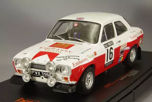 IXO Models Ford Escort Mki Rs 1600 Team Embassy N 16 5th Rally Rac 1971 T.makinen H.liddon 1:18 18RMC024B
