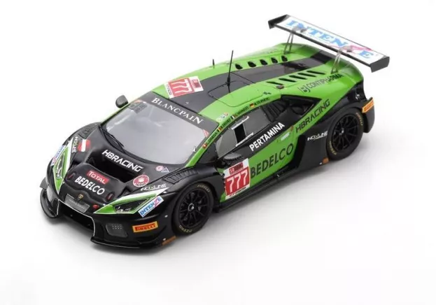 Spark Lamborghini Huracan Gt3 Team Hb Racing N 777 24h Spa 2017 B.delhez G.vannelet M.stursberg C.zarnella 1:43 SB303