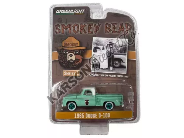Greenlight Dodge D-100 Pick-up 1965 Smokey Bear 1:64 38020B