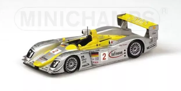 Minichamps Audi R8 N 2 Winner Petit Le Mans 2002 T.kristensen R.capello 1:43 400021382