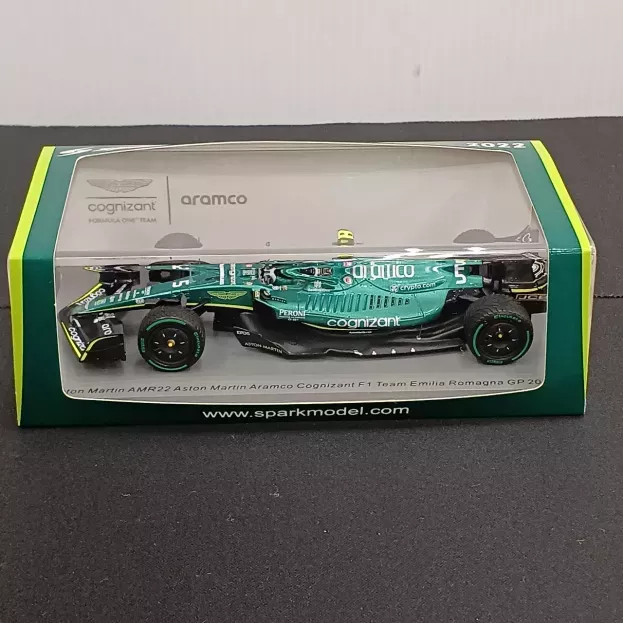 Spark Aston Martin F1 Amr22 Team Aramco Cognizart N 5 Emilia Romagna Italy Gp 2022 Sebastian Vettel 1:43 S8530