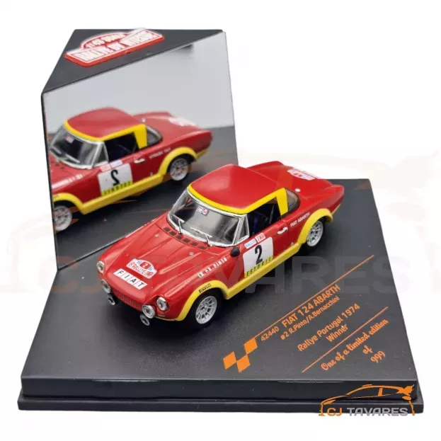 Vitesse Fiat 124 Abarth N 2 Winner Rally Portugal 1974 R.pinto A.bernacchini 1:43 42440