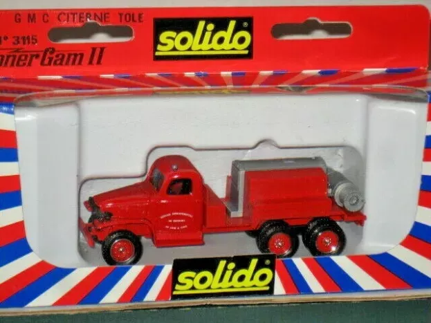 Solido Gmc Cckw353 Tanker Truck Citerne Fire Engine 1945 1:60 3115