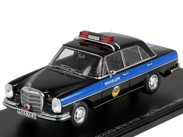 Spark Mercedes 280se Automatic W108 1980 Russian Police 1:43 A004