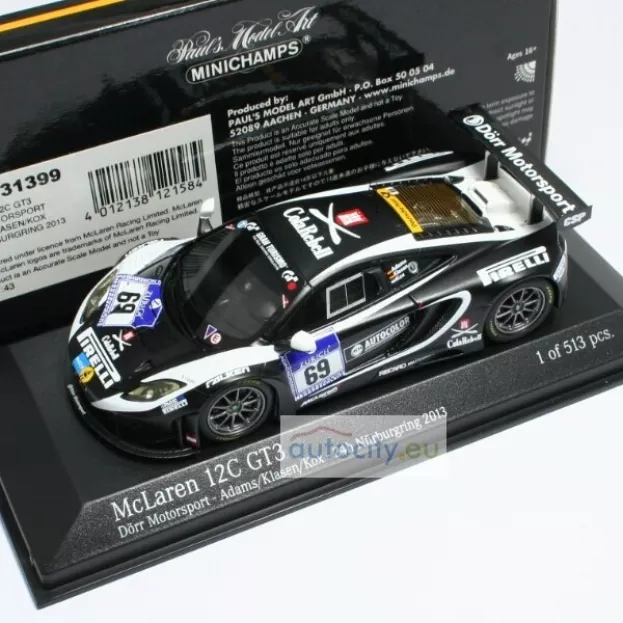 Minichamps Mclaren Mp4-12c Gt3 Team Dorr Motorsport N 69 24h Nurburgring 2013 Adams Kentenich Klasen Tenchini 1:43 437131399